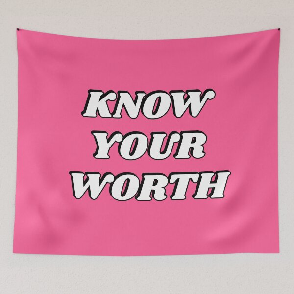 Item preview, Know your worth - self worth affirmations designed and sold by Inspirationmotivation.