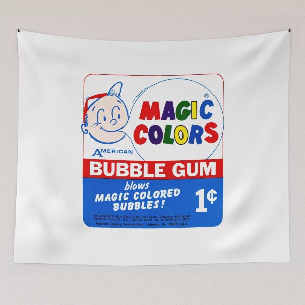 Item preview, BUBBLE GUM WRAPPER designed and sold by ThrowbackAds.