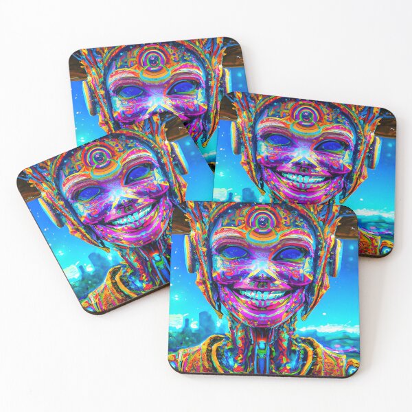 Item preview, Hyperdimensional Android (6) - Trippy Psychedelic Art designed and sold by TheThirdEye.