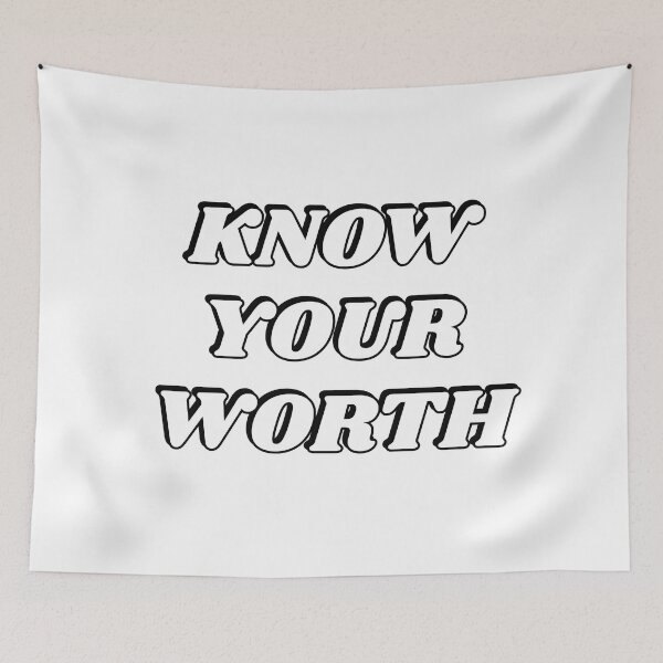 Item preview, Know your worth - self worth affirmations - love yourself designed and sold by Inspirationmotivation.