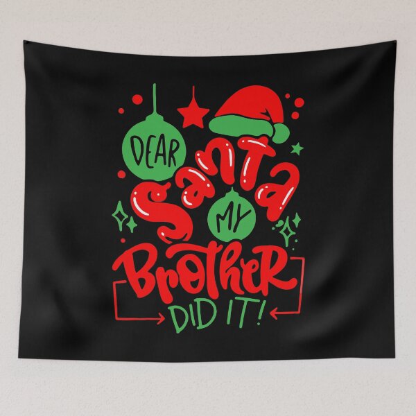 Item preview, Querido Santa, mi hermano lo hizo designed and sold by printify.