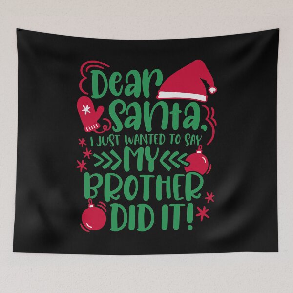Item preview, Querido Santa, mi hermano lo hizo designed and sold by printify.