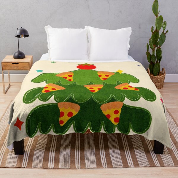 Item preview, Christmas Tree - Merry Pizza - Merry Crustmas (Yellow) designed and sold by Noodle Nerd.
