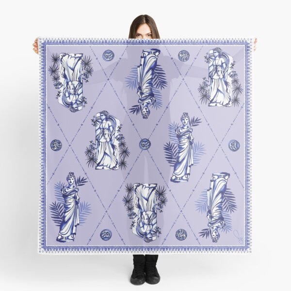 Indigo Grecian Goddess (Lilac) Scarf