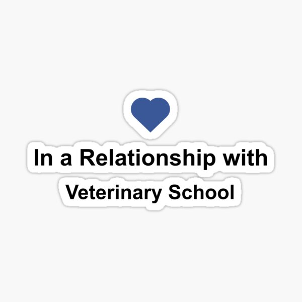 Vista previa del artículo con la obra «En una camisa de la relación con la escuela veterinaria - Vet College Facebook», diseñado y vendido por NakedShirts.