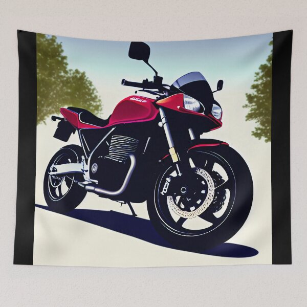 Item preview, CB Red Sportbike Motorcycle  designed and sold by BAYFAIRE.
