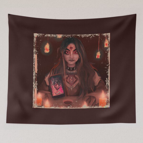 Item preview, EVIL WITCH READING TAROT CARDS  designed and sold by DanaMire.