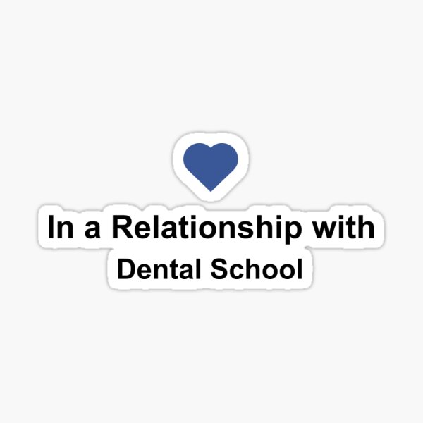 Vista previa del artículo con la obra «En una camisa de la relación con la escuela dental - Dentist College Facebook», diseñado y vendido por NakedShirts.