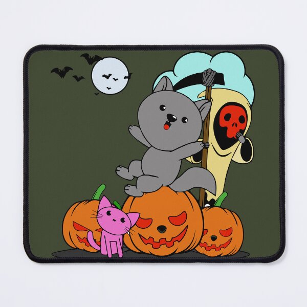 Item preview, Halloween pumpkins with bats and squirrel designed and sold by Right-Fit27.