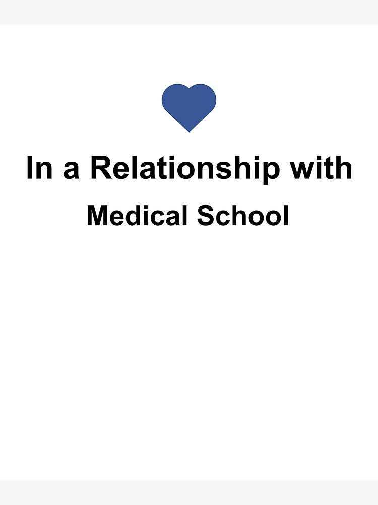 In Einer Beziehung Mit Medical School Shirt Arzt Med Tee Facebook Grusskarte Von Nakedshirts Redbubble