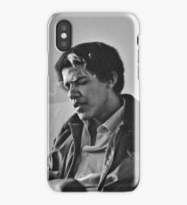 Young Barack Obama - Smoking Print iPhone Case/Skin