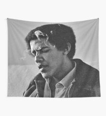 Young Barack Obama - Smoking Print Wall Tapestry