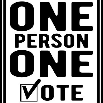 Artwork thumbnail, One Person One Vote by EthosWear