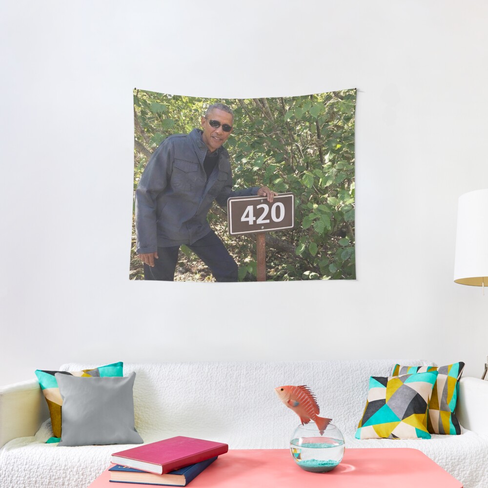 420 Obama Print Tapestry