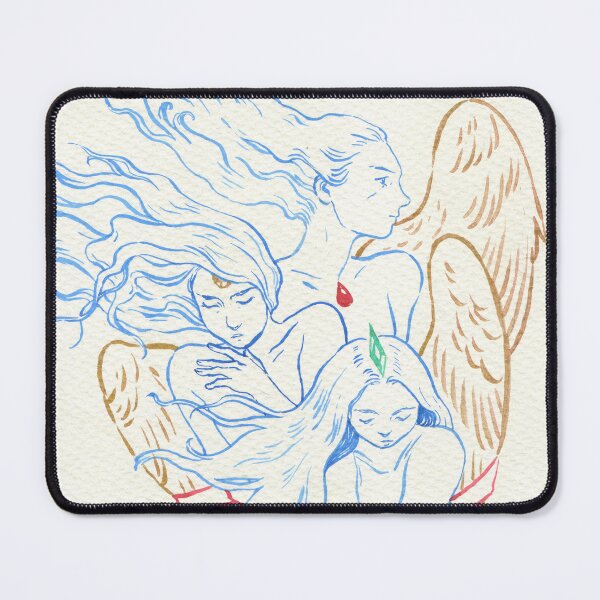 Item preview, Triptych Angel colored ink painting designed and sold by Hynek Šnajdr.