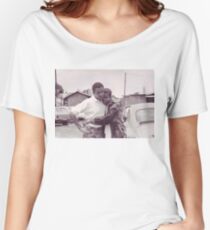 Young Barack and Michelle Obama Print Women's Relaxed Fit T-Shirt