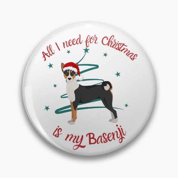 Item preview, All i need for christmas is my basenji designed and sold by reka88.
