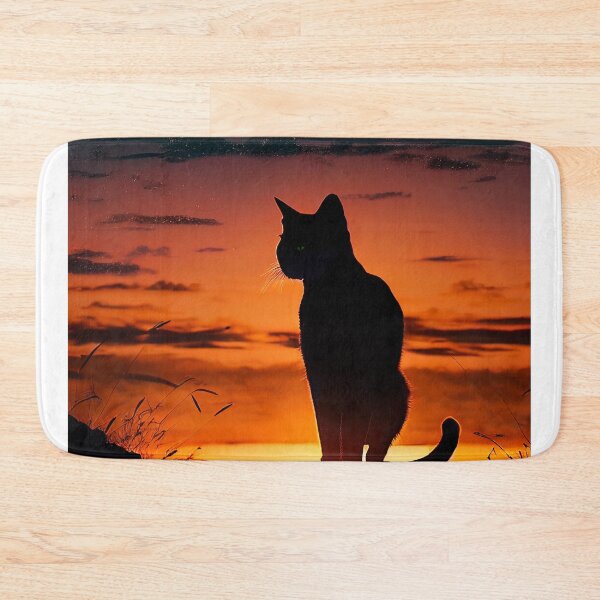 Item preview, Cat Looking At Sunset designed and sold by TheBaconStudio.