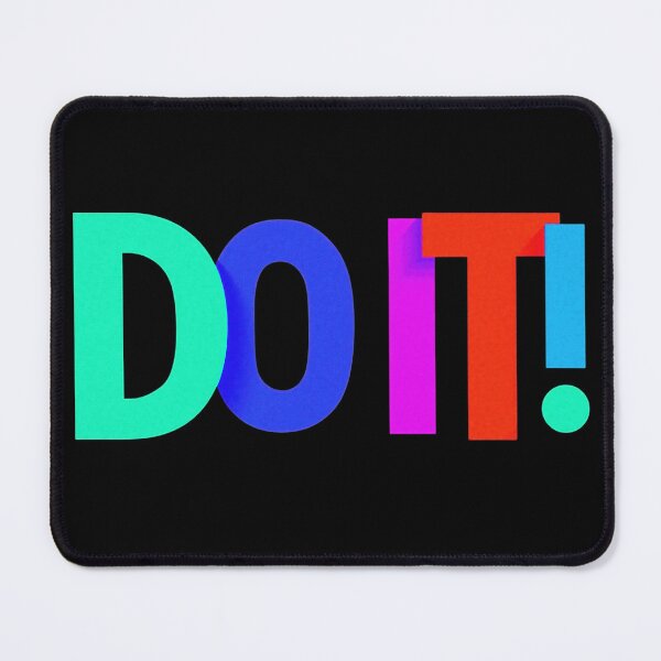 Item preview, 'DO IT' Text Motivational Quote Colorful Drawing for T-Shirt designed and sold by deepakrode7.