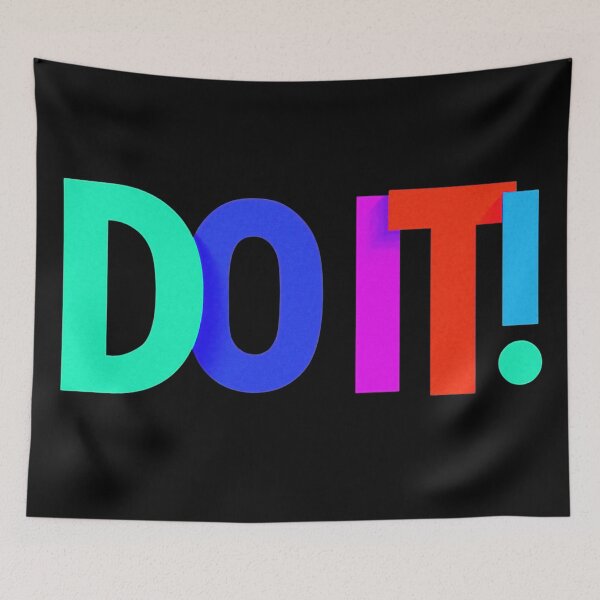Item preview, 'DO IT' Text Motivational Quote Colorful Drawing for T-Shirt designed and sold by deepakrode7.