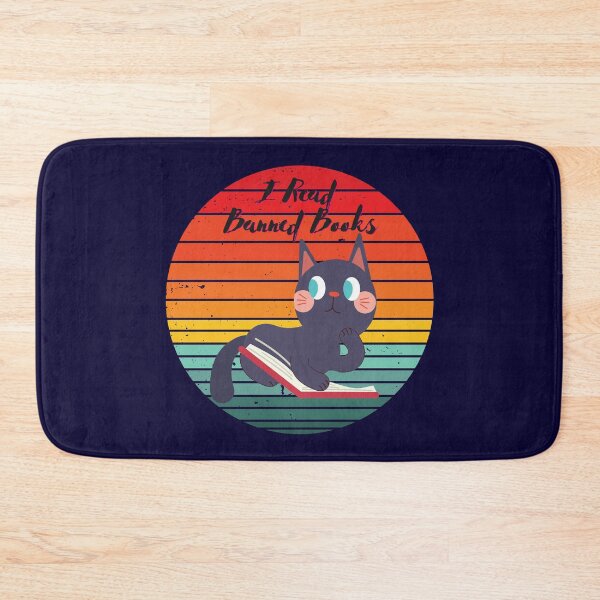 Item preview, Cat I read banned books funny bookworms reading books designed and sold by ColourTrials.