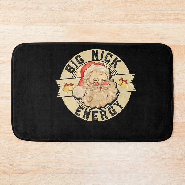 Item preview, Big Nick Energy, Funny Vintage Santa Claus Wink Christmas T-Shirt  designed and sold by Trendy Shirt.