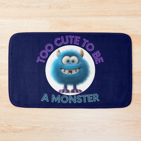 Item preview, Cute Blue Furry Monster - Too Cute To Be A Monster designed and sold by CreativeMagi.