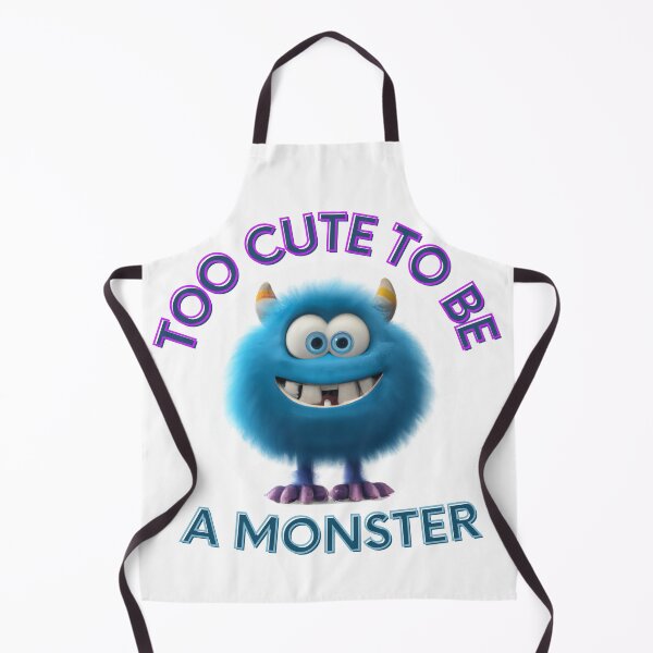 Item preview, Cute Blue Furry Monster - Too Cute To Be A Monster designed and sold by CreativeMagi.