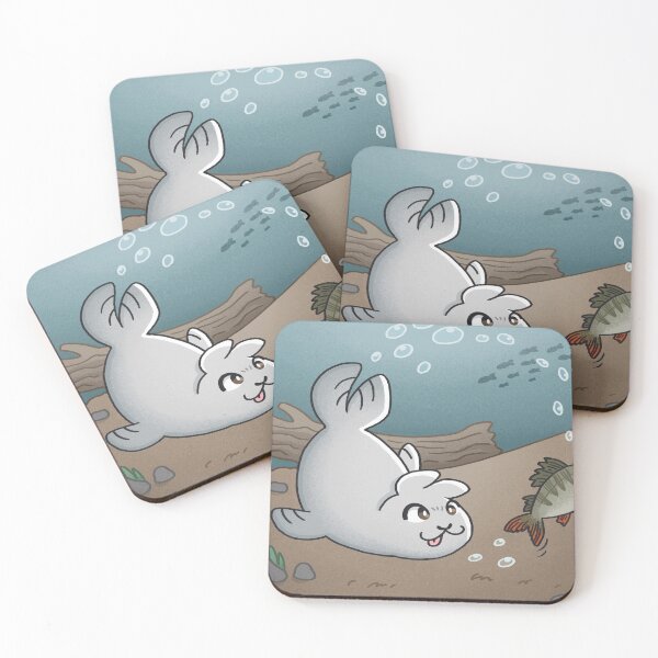 Item preview, Fishing Seal designed and sold by Ritva Kokkonen.