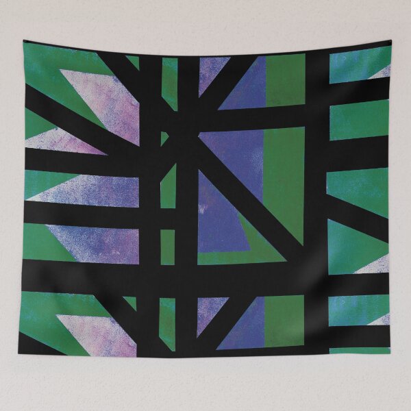 Item preview, View of Abstract Christmas flower in Blue hue designed and sold by BlackArtichoke.