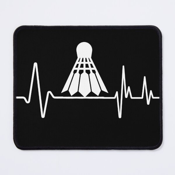 Item preview, Funny Badminton Heartbeat Badminton Passion Tee designed and sold by Rrrainbow.