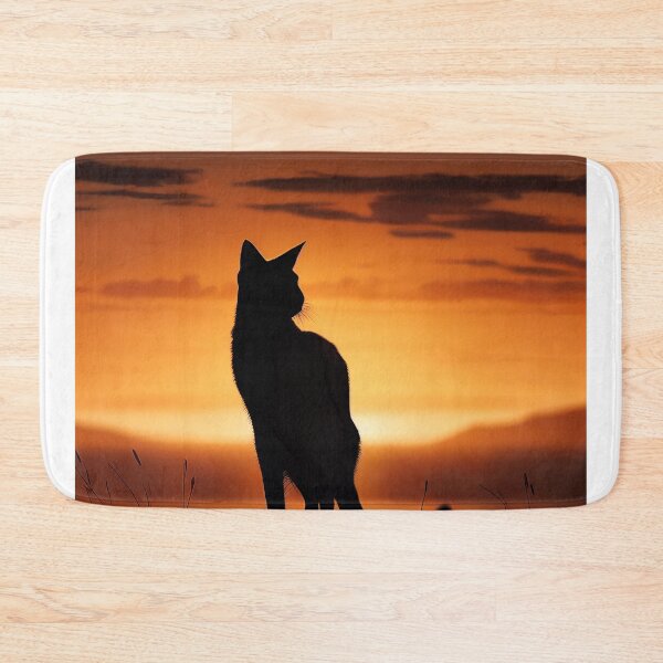 Item preview, Cat Looking At Sunset designed and sold by TheBaconStudio.