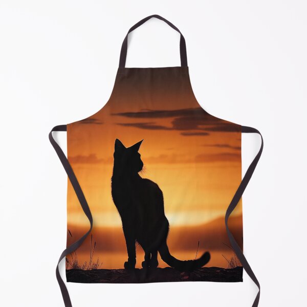 Item preview, Cat Looking At Sunset designed and sold by TheBaconStudio.