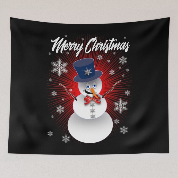 Item preview, Merry Christmas Snowman designed and sold by Naumaddic Arts.