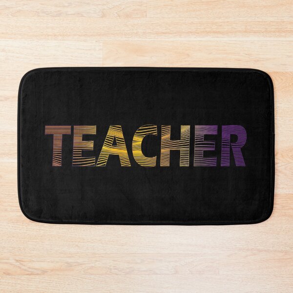 Item preview, Teacher nas cores amarelo, roxo e laranja designed and sold by GirlaineSQ.
