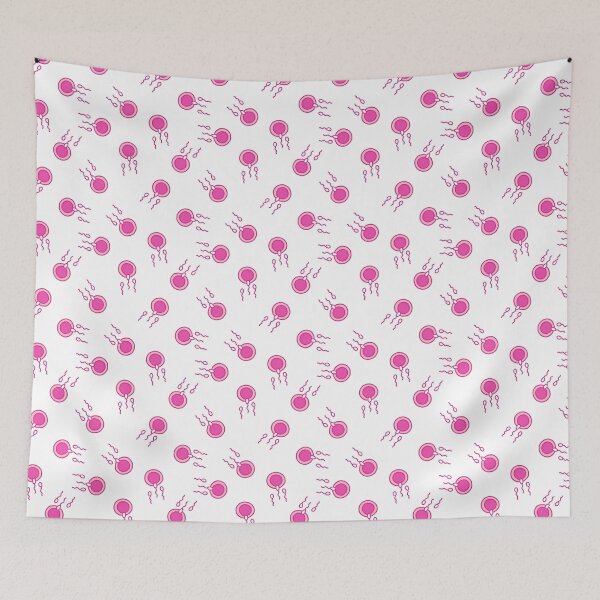 Item preview, ovum and sperm seamless doodle pattern designed and sold by zizimentos.