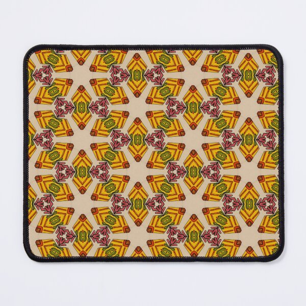 Item preview, Yellow and Red Floral Geos designed and sold by debutpagesart.