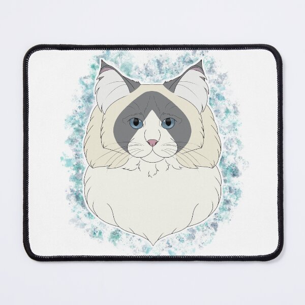 Item preview, Ragdoll - Blue Bicolour Watercolour designed and sold by Cynthiaetal.