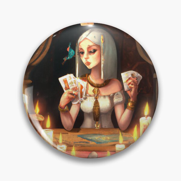 Item preview, EGYPTIAN GIRL READING TAROT CARDS  designed and sold by DanaMire.