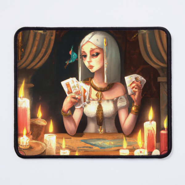 Item preview, EGYPTIAN GIRL READING TAROT CARDS designed and sold by DanaMire.