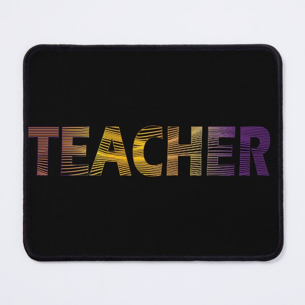 Item preview, Teacher nas cores amarelo, roxo e laranja designed and sold by GirlaineSQ.