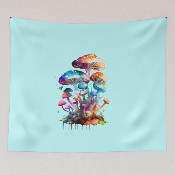 Item preview, Big Group of Magic Mushrooms, Watercolour Painting designed and sold by KOTOdesign.