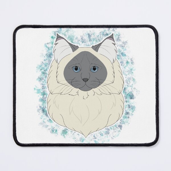 Item preview, Ragdoll/Birman - Blue Colourpoint Watercolour designed and sold by Cynthiaetal.