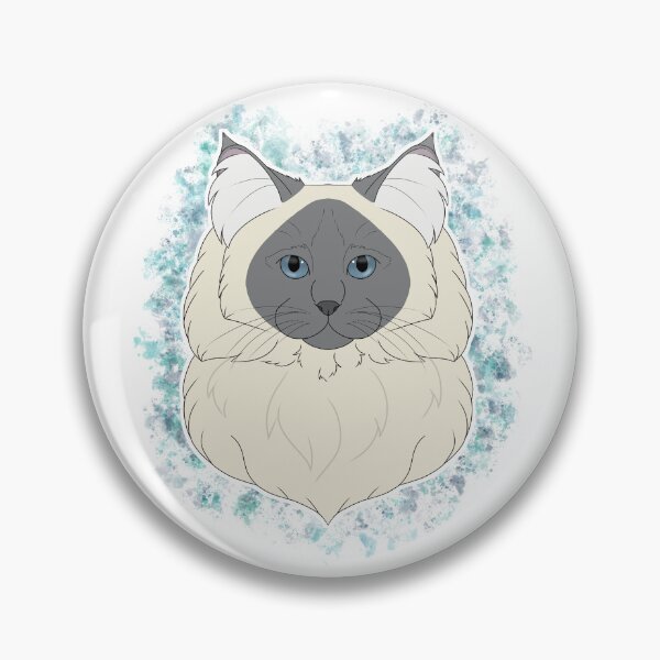 Item preview, Ragdoll/Birman - Blue Colourpoint Watercolour designed and sold by Cynthiaetal.