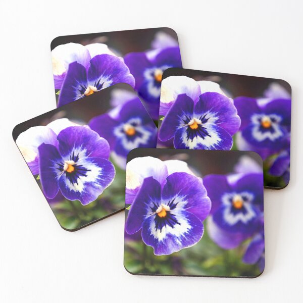Item preview, Blue Pansy Pansies Violas Summer Flowers designed and sold by AndyEvansPhotos.