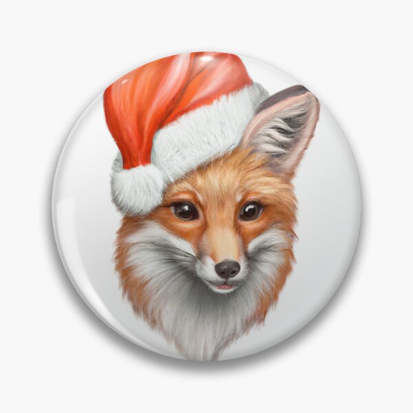 Item preview, Red Fox Wearing a Santa Hat designed and sold by Jasson.