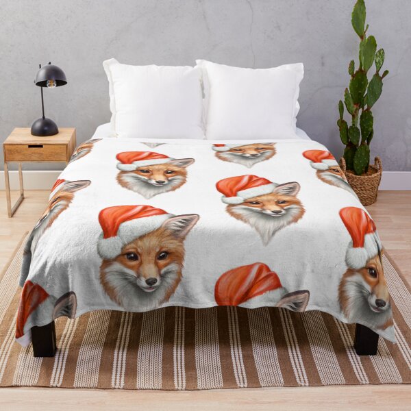 Item preview, Red Fox Wearing a Santa Hat designed and sold by Jasson.