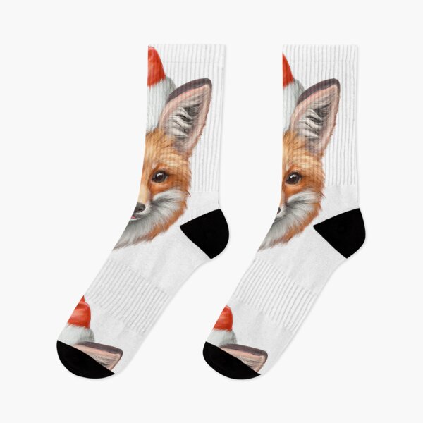 Item preview, Red Fox Wearing a Santa Hat designed and sold by Jasson.