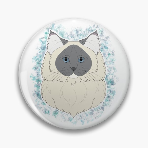 Item preview, Ragdoll - Blue Mitted Watercolour designed and sold by Cynthiaetal.