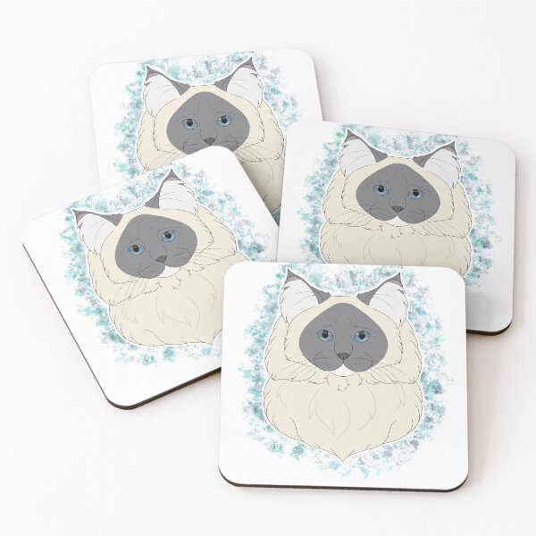 Item preview, Ragdoll - Blue Mitted Watercolour designed and sold by Cynthiaetal.